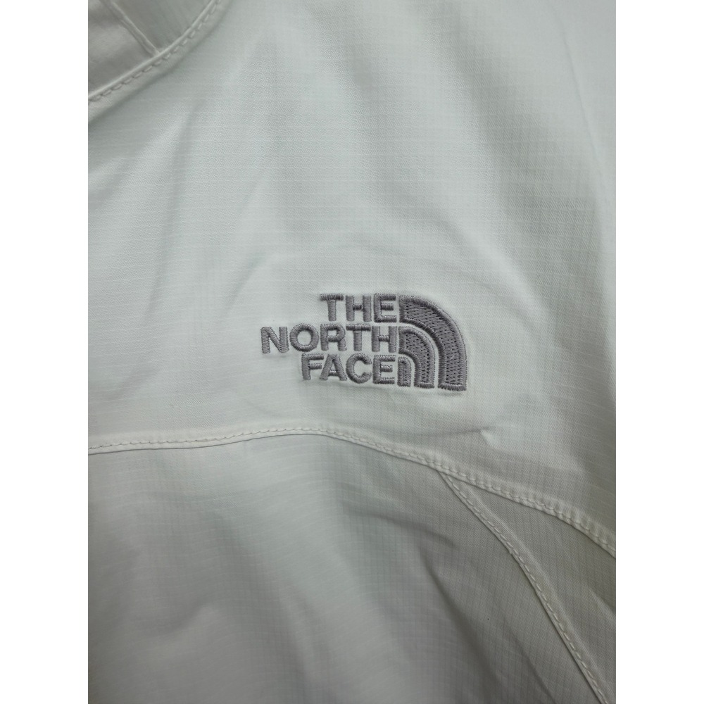 The North Face HyVent Jacket Womens S White Good Waterproof Hooded Rain Coat - Picture 4 of 16